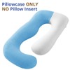 Sasttie Cooling Pregnancy Pillow Cover, 57-inch U Shaped Pregnancy Pillow