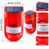 Solar Motion Sensor Alarm for Outdoor Security – 129dB Siren