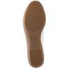 CLIFFS BY WHITE MOUNTAIN Women's Clara Ballet Flat, White/Burnished/Smooth, 6