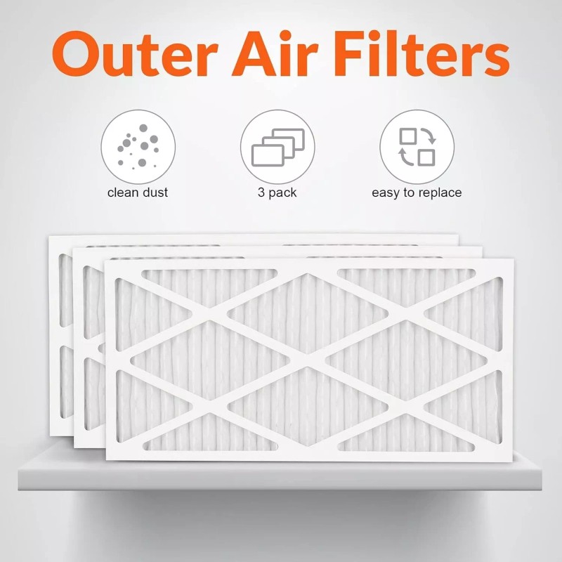 Purisystems 3-Pack 5-Micron Outer Air Filters for the PuriCare 1100IG/1100
