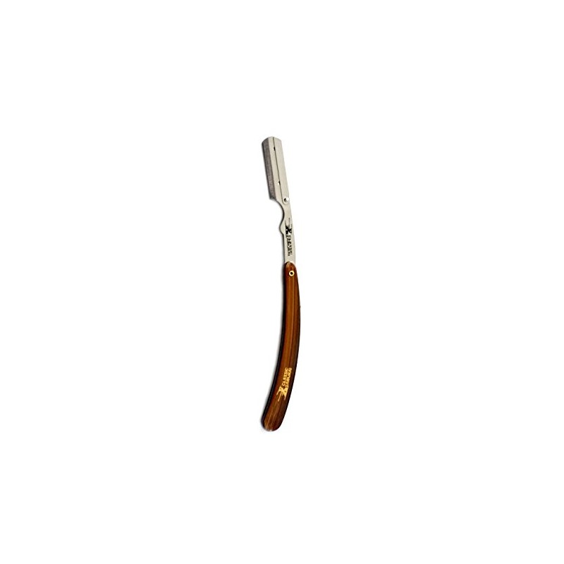 Stainless Steel Professional Barber Straight Edge Razor with 100 Count