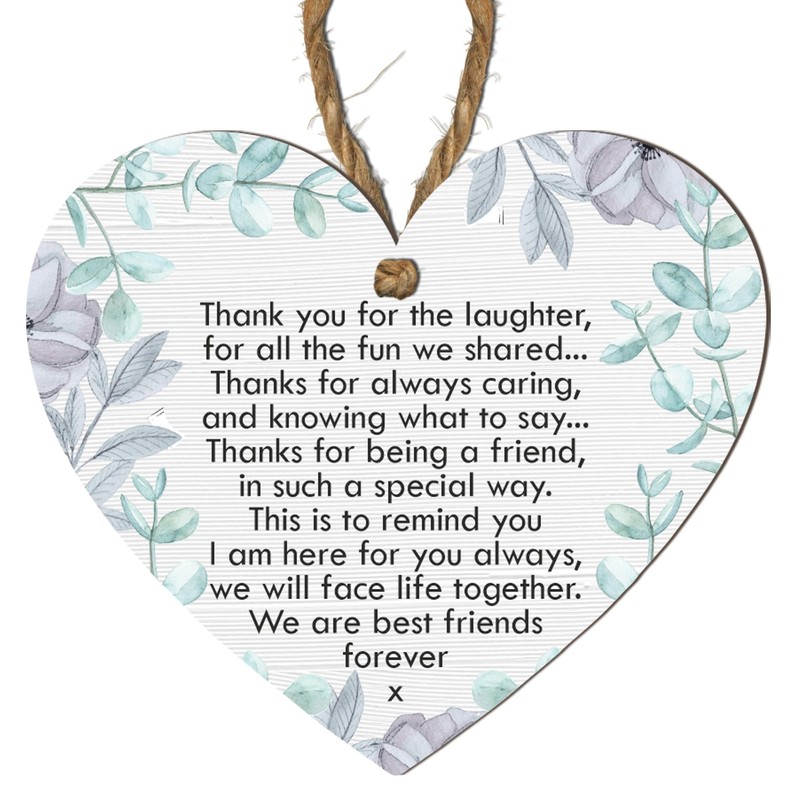 Thank You for the Laughter Heart Plaque | Sentimental Friendship