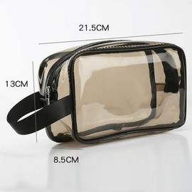 Clear Travel Toiletry Bag,Cosmetic Bag,Dark Transparent Travel Pouch,Best Gift,Christmas