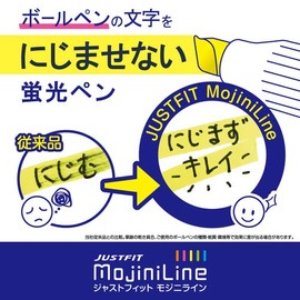 Zebra Just Fit Mojini-Line Highlighter, Pink, WKS22-P (x10 pcs)