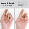PPFISH Durable Brass Screw Lock Clip Key Chain Ring, Simple