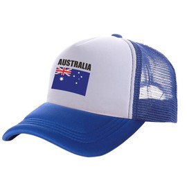 I Love Aus Australia Blue and White Trucker Cap