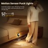 LightingWill Motion Sensor Puck Lights, Dimmable Under Cabinet Light, 3