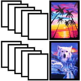 ZYNERY 10 Pack Diamond Painting Frames, Diamond Art Frames for 12x16in/30x40cm Diamond Painting Canvas, Diamond Painting Accessories Magnetic Frame for Wall Window Door Home Decor (Inner Size 25x35cm)