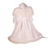 UL 10-Light 14-Inch White Angel Tree Topper