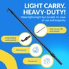 4.5' to 8' Extendable Boat Hook with Unique H-Shaped Dual