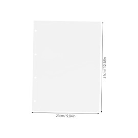 TEHAUX 10pcs Loose Leaf Bag Page Protectors Plastic Binder Sleeves for Binder
