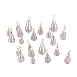 Vokowin 21 Pcs Fishing Sinker Weights Assortment Kit,Tear Drop Style Sinkers Angler Tackle Accessory for Fishing Enthusiast (K81-21)