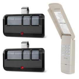 893Max for Liftmaster Chamberlain Craftsman Garage Door Opener Keypad Remote, Replaces 893lm 373lm 891lm 890max 877lm 877max 878max G940EV-P2, Yellow Purple Red Orange Green Learn Button