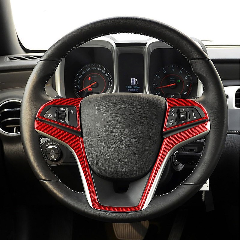 PJFUS Center Console Sticker Compatible with Camaro 2012-2015 (Steering Wheel