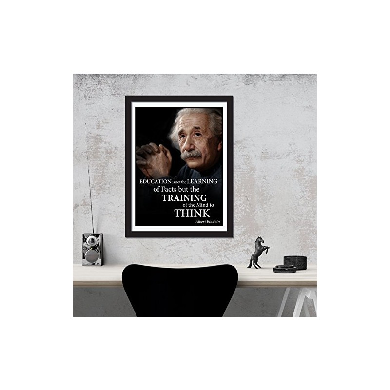Albert Einstein Quote Poster Laminated Young N Refined (16x20)