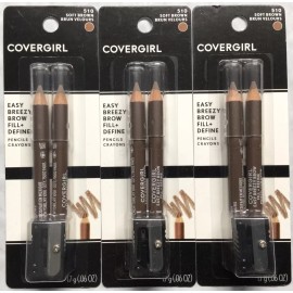 COVERGIRL *Lot of 3* CoverGirl Easy Breezy Brow Fill + Define (#510 Soft Brown) Eyebrow