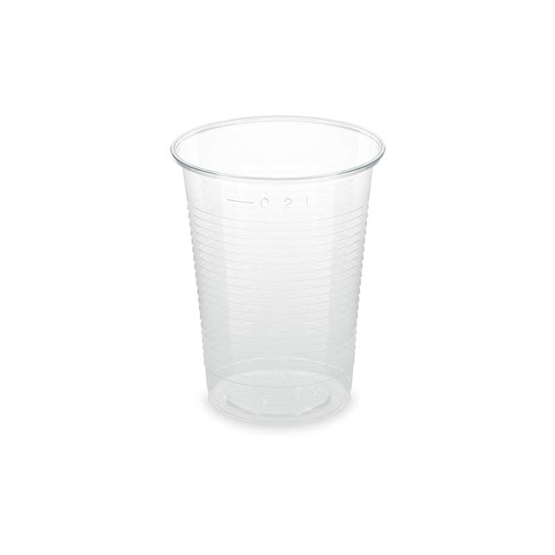VEPATIM 40 Clear Drinking Cups 200 ml 0.2 L Made