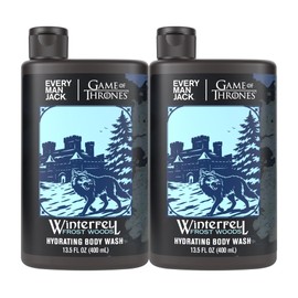 Every Man Jack Game of Thrones Collectors Body Wash - Clean Ingredients - Winterfell - Frost Woods Scent - 13.5 oz (Pack of 2)