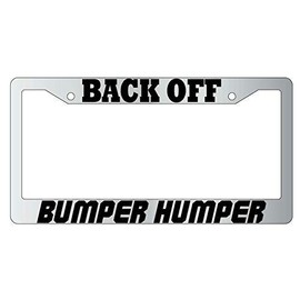 License Plate Frames, Back Off Bumper Humper Alumina License Plate Frames Auto Accessory Aluminum License Plate Cover License Plate Art for Auto Car Accessories 6x12
