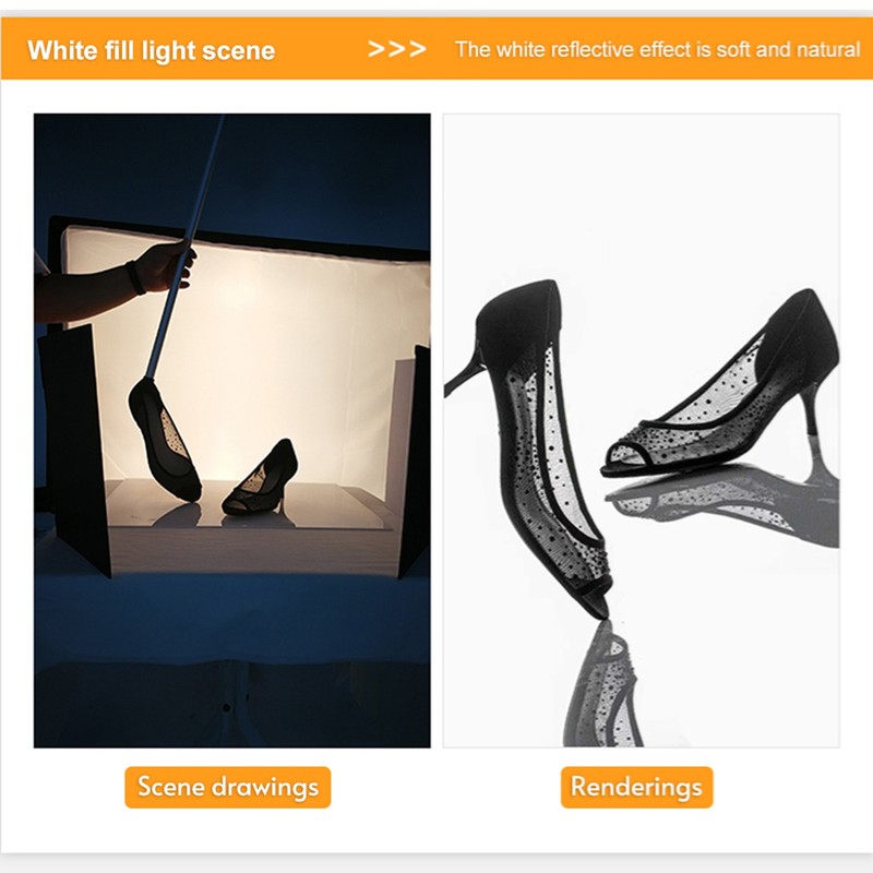 3-in-1 Multi-functional Photography Reflector Cardboard Foldable Photography Reflector Diffuser Board