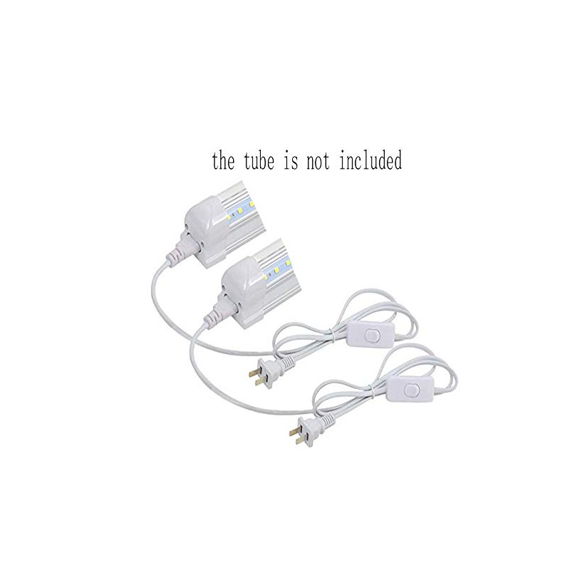 (3-Pack) T5 T8 LED Tube Power Extension Cable with On/Off