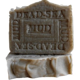 Dead Sea Mud Soap Israel with Shea Butter Artisan 7 Oz. (Face and Body Bar) Licorice Scented All Natural - Handmade !