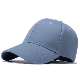 Etyepoh Baseball Cap for Men and Women, Unisex Cap Adjustable Pure Colour Baseboard Baseball Cap Hat, A-blue3