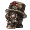 Veronese Design 4.5 Inch Steampunk Cross Bones Top Hat Motor
