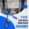 60131007 Ball Valve 1-1/4" Right-Hand Valve with 9" Hook Lever