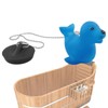 Gorise Pack of 2 Animal Floating Drain Plugs, Rubber Bathtubs,