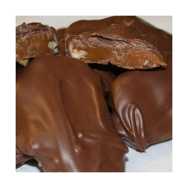 Valentine Chocolate Gift Bag (Milk Chocolate Pecan Caramel Clusters) One Full Pound