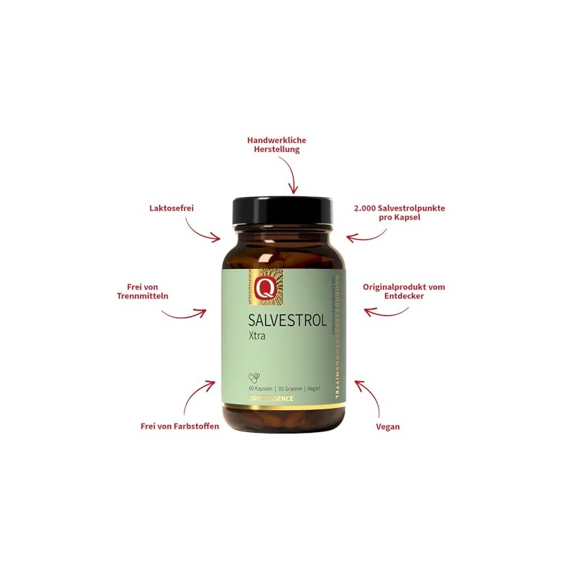 Salvestrol Xtra 60 Capsules Original Raw Material 2000 Points Quintessence