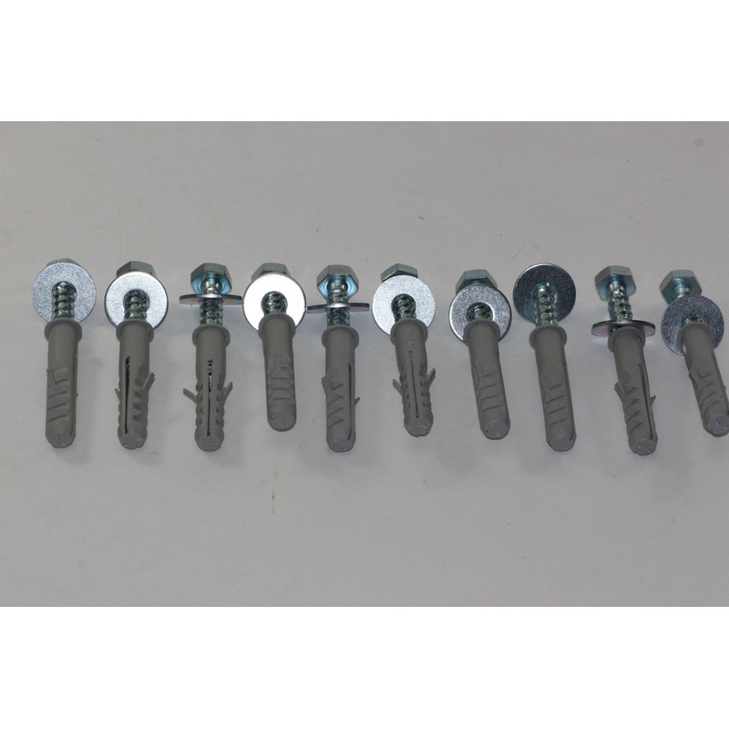10 x M8 x 50mm Masonry Brick Wall Fixing Screw