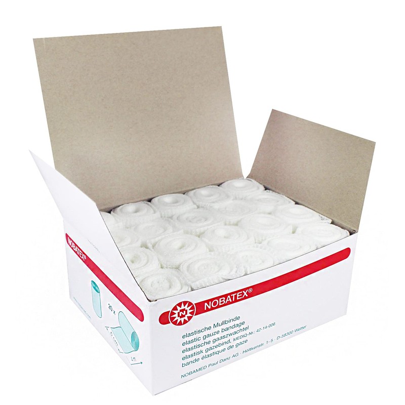 Nobamed Nobatex Elastic Gauze Bandages Pack of 20 (6 cm