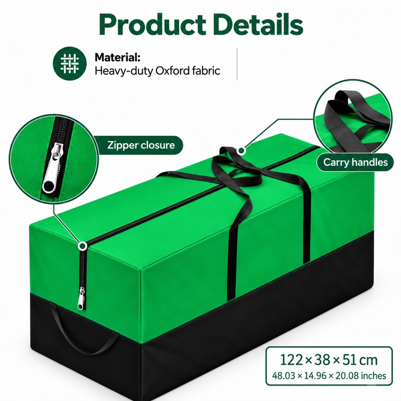 Christmas Tree Storage Bag with Reinforced Handles, Heavy Duty Oxford