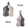 1 Pair Modern Elephant Couples Figures, Decorative Figurines 10 cm