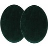 -2 Sew-on Large Natural Suede Leather Elbow Patches Size 4.75