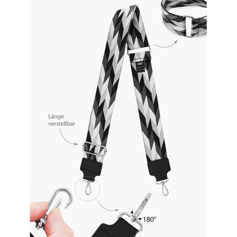 axy Shoulder Strap 4 cm Wide Adjustable Bag Strap for