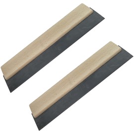 AERZETIX - C50039 - Set of 2 - Rubber Grout Squeegee Tile Spatula - 300 mm - Rubber Smoothing Trowel - Wooden Handle - Tools for Stoneware