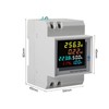 AC Power Meter Digital Voltmeter Ammeter AC 40-300V 100A Din