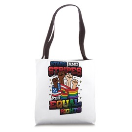 Stars and Stripes for Equal Rights – Human Rights Equality Tote Bag