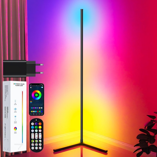 TRUMPETS TRUMPETS LED Stehlampe Wohnzimmer 165cm, RGB Ecklampe Dimmbar mit
