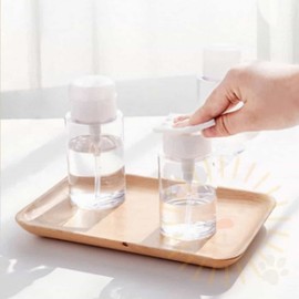100ml Remover & Makeup Dispenser Bottle with Dropper Press-Down Dispenser 100ml 4ea