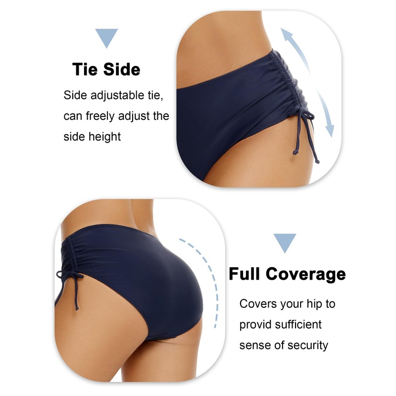 Bonneuitbebe Traje de baño para mujer con lazo ajustable, traje