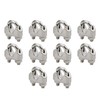10x Stainless Steel Wire Rope Grip Clip Cable Clamp 6mm