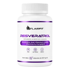 Suplemento Fitness Flairfit Resveratrol Antioxidante 45 Caps