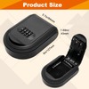 COITEK Magnetic Key Holder with Lock, Magnet Key Lock Box