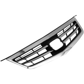 YLT Auto For 2012-2014 Acura TSX V6 Sedan Front Bumper Grille Mesh Chrome 4 DR 2.4L 3.5L