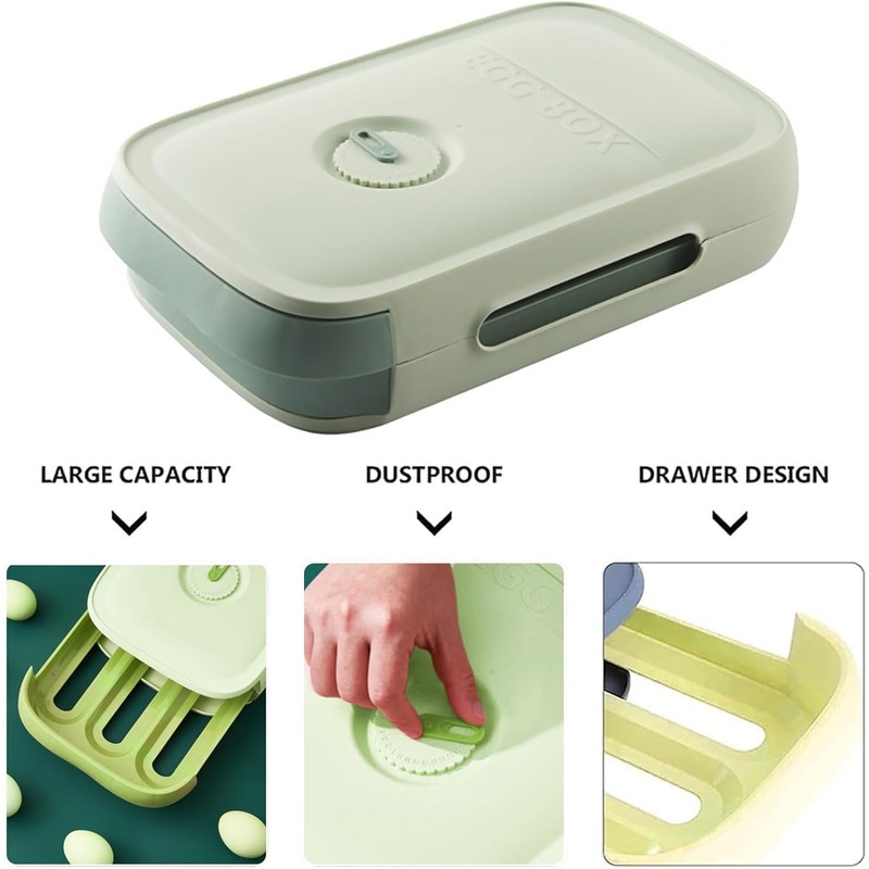 Egg Storage Fridge Egg Box, Egg Cover Eggs Plastic, Egg