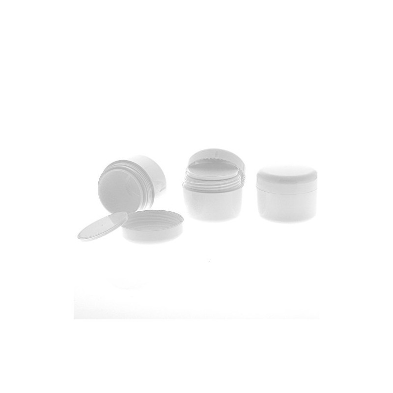 Kosmetex Empty Cosmetic Tin White 30 ml Plastic Tin Cream